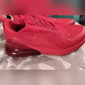 Nike Red Sneakers with Modern Design and Air Cushion